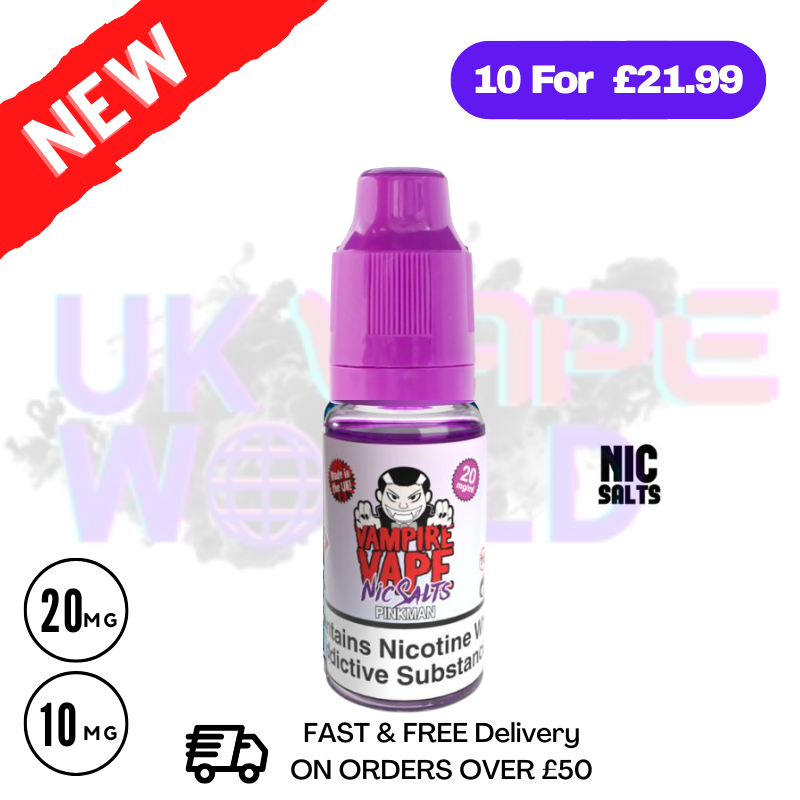 vampire vape nic salts - pinkman 20mg 10ml reviews Vampire Vape Pinkman 10ml Nic Salt