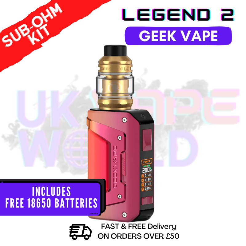 Pink Gold GeekVape Aegis Legend 2 L200 Sub Ohm Kit - ONLY 44.99 Pink Gold GeekVape Aegis Legend 2 L200 Sub Ohm Kit - ONLY 44.99