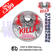 Shop Strawberry Cheesecake Killa Nicotine Pouches NicoPod Nic Pouch (16.5mg) - UK Vape World