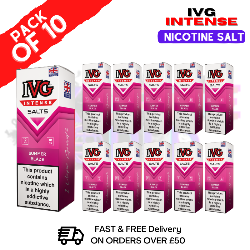 Summer Blaze IVG Intense Nic Salt Box Of 10