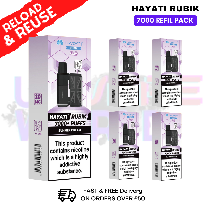 shop Summer Dream Hayati Rubik 7K Replacement Pods Box Of 5 - ukvapeworld