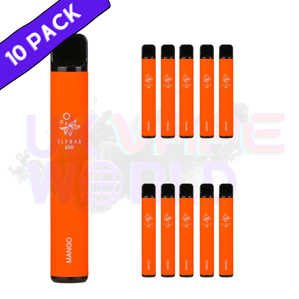 mango elf bar flavours Pod King Elf Bar XC5000 Vape - Cranberry, Mango Disposable Vape