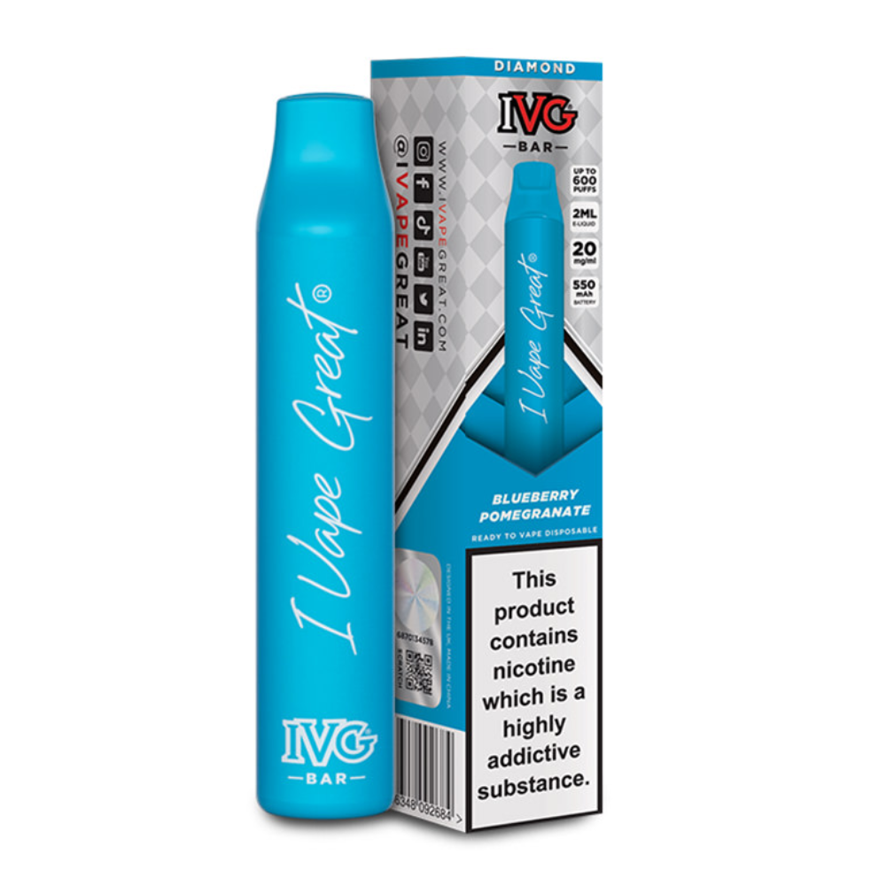 Blueberry Pomegranate By IVG Bar Diamond Disposable | Bulk Offers ...