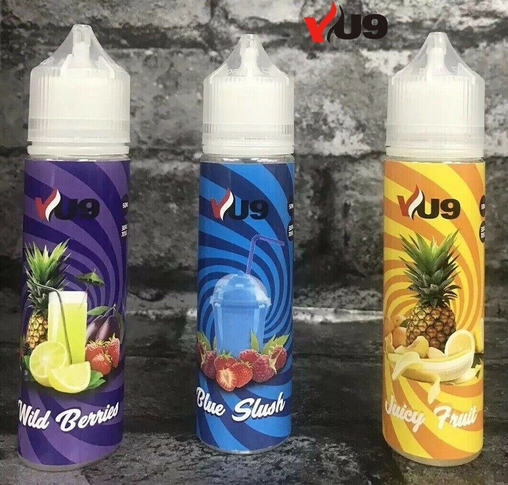 VU9 E Liquid Juice 50/50 70/30 VG/PG 100ml VU9 E Liquid Juice 50/50 70/30 VG/PG 100ml