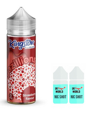 Kingston Gazillions Strawberry 100ml Shortfill With 2 NIcotine Shots | UK Vape World