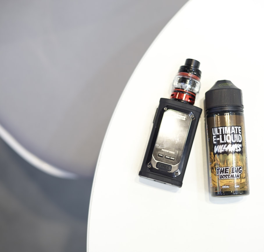 E-liquid bottles representing the Elux Liquid flavour range