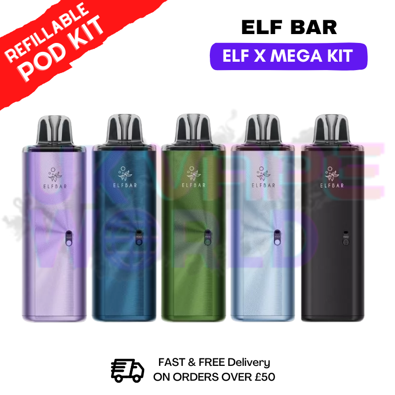 Shop Shop Elf Bar ELFX Mega Pod Kit + FREE Refil Pod - UK Vape World