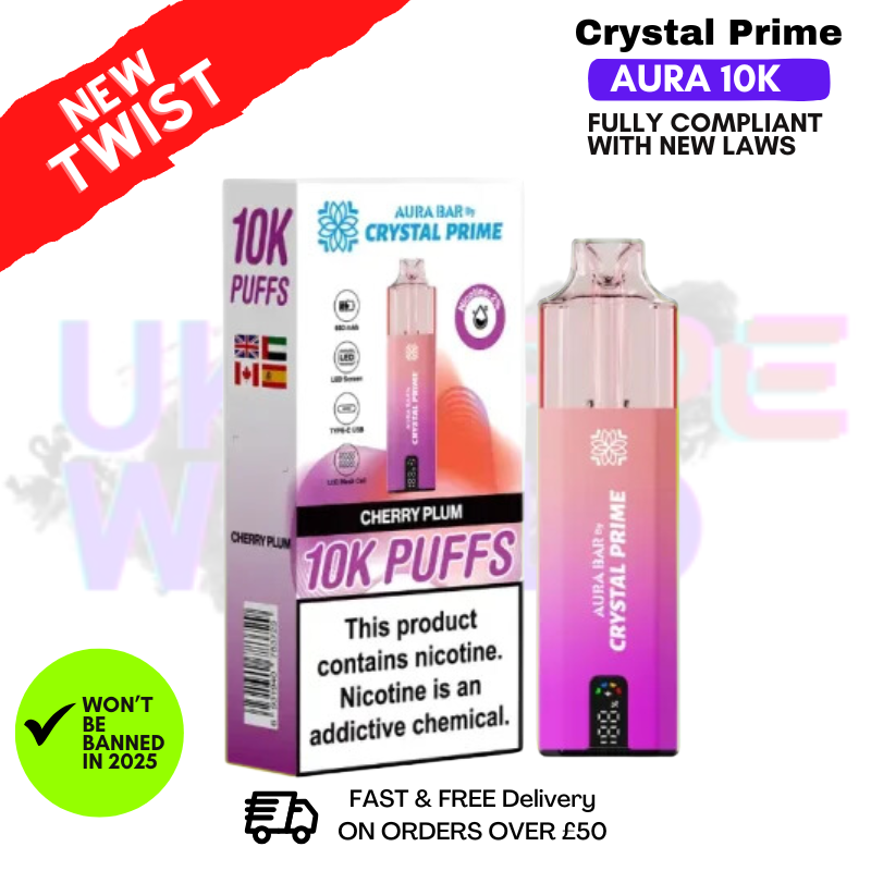 Shop Crystal Prime 10K Aura Pod Vape Kit - UK Vape World