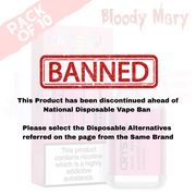 Blue Sour Raspberry - Bloody Mary CRYSTAL 600Puff Box of 10