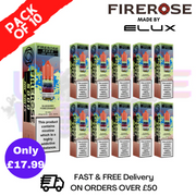 shop Blueberry Pomegrante Firerose 5000 Nic Salt Box Of 10 - ukvapeworld