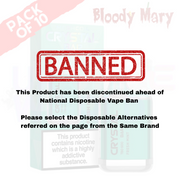 Fresh Mint - Bloody Mary CRYSTAL 600Puff Box of 10