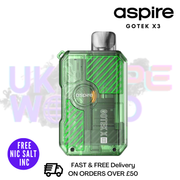 Green Aspire Gotek X3 Pod Kit - Only £8.79 - UK VAPE World