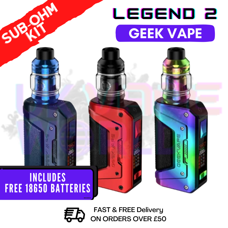 GeekVape Aegis Legend 2 Kit | Free Batteries | ONLY £44.99