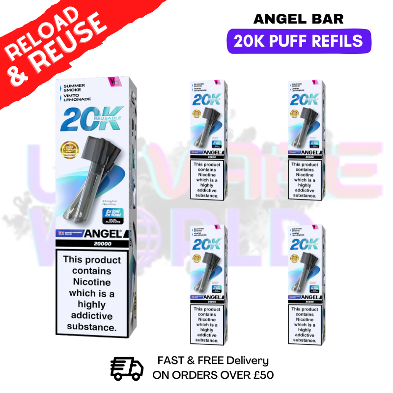 Coastal Fizz Angel Bar 20K REPLACEMENT PODS Box Of 5