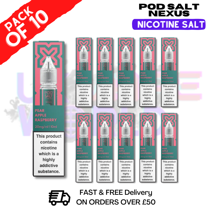 Apple Raspberry Pod Salt Nexus Nic Salt Box Of 10