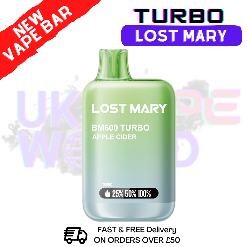 Shop Lost Mary BM600 Turbo APPLE CIDER | ONLY £3.99 - UK Vape World