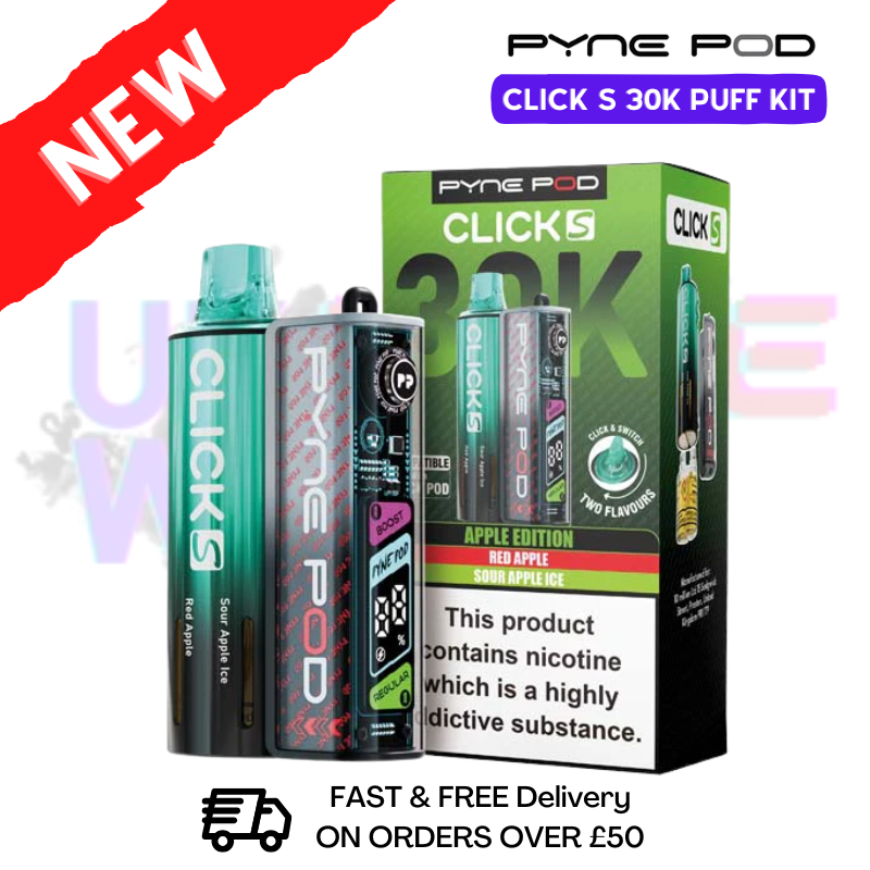Apple Edition Pyne Pod Click S 30K Puff Kit - UKVAPEWORLD