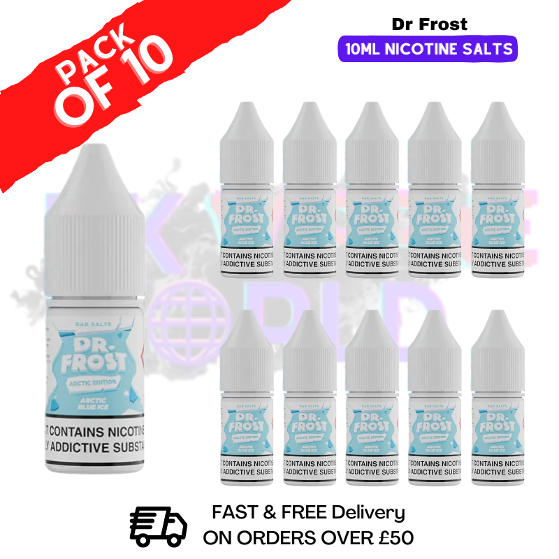 Arctic Blue ICE Dr Frost Arctic Edition 10ml Nic Salts Box of 10 - ukvapeworld