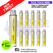 Shop Banana Ice Tick Tock Mini 2000 Box Of 10 - UK Vape World