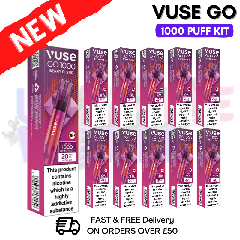 Vuse Go 1000 Berry Blend Box Of 10 - £19.99