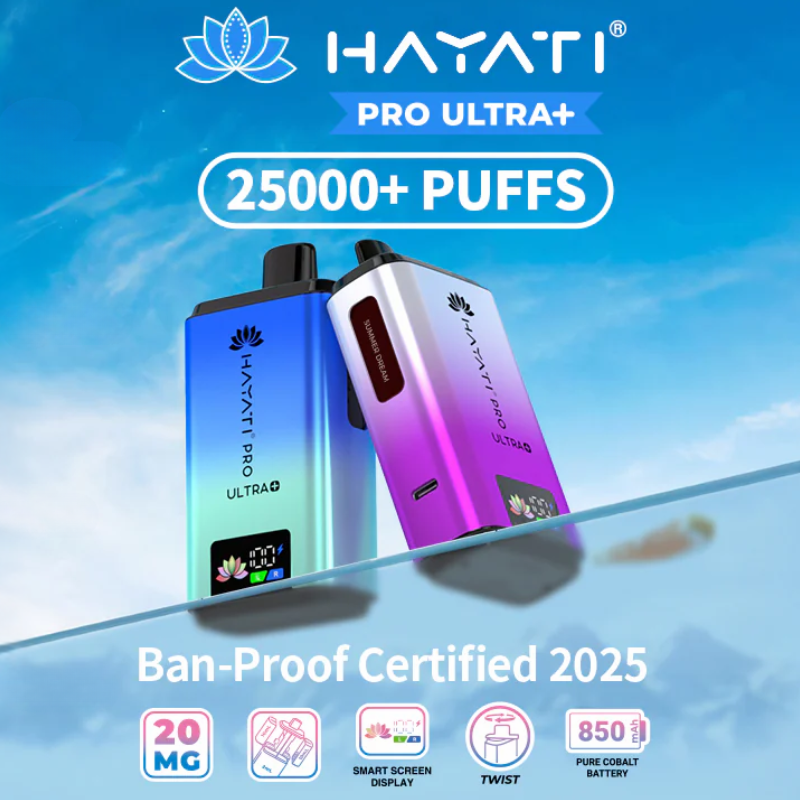 Hayati Pro Ultra Plus 25K Puff 25000 Bar Twist Pod Kit - £9.89