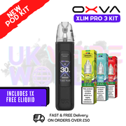 Black Leather Oxva Xlim Pro 3 Pod Kit + Free Nic Salt - ukvapeworld