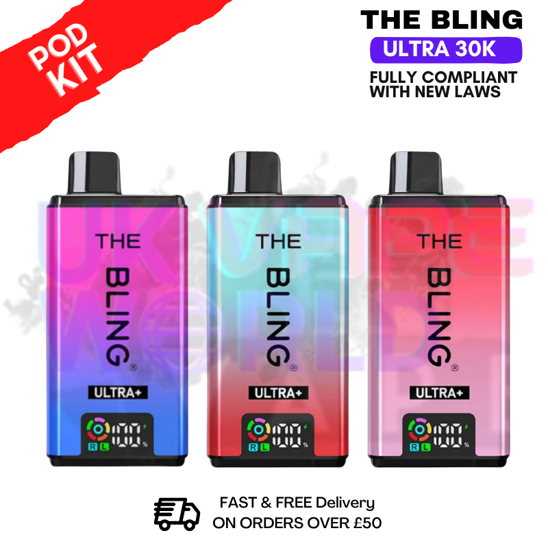 Shop Bling Ultra Plus 30k Prefilled Pod Kit - ONLY £10.99 - UK Vape World