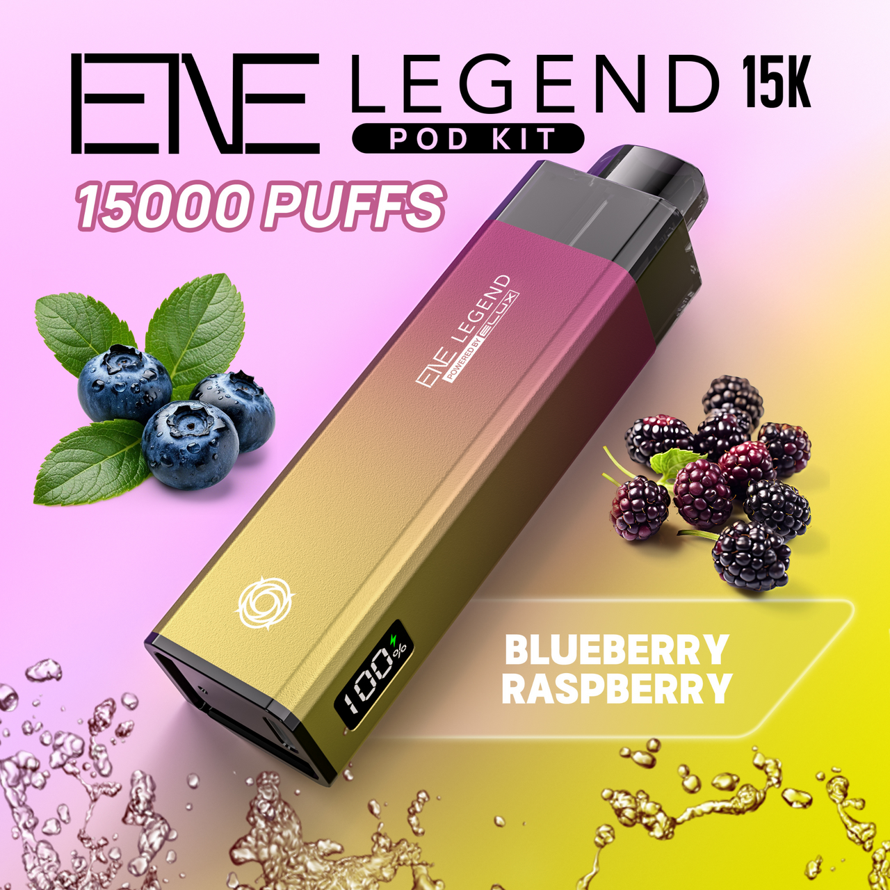 Blueberry Raspberry Elux Legend 15K Puff Prefilled Pod Kit - £7.99 - ukvapeworld