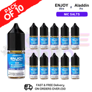 Shop Blue Raspberry Enjoy 9000 X ALADDIN Nic Salt Box Of 10 - UK Vape World