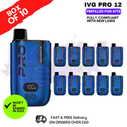 Blue Raspberry ICE IVG Pro 12 Box Of 10 Vape Kits Blue Raspberry ICE IVG Pro 12 Box Of 10 Vape Kits