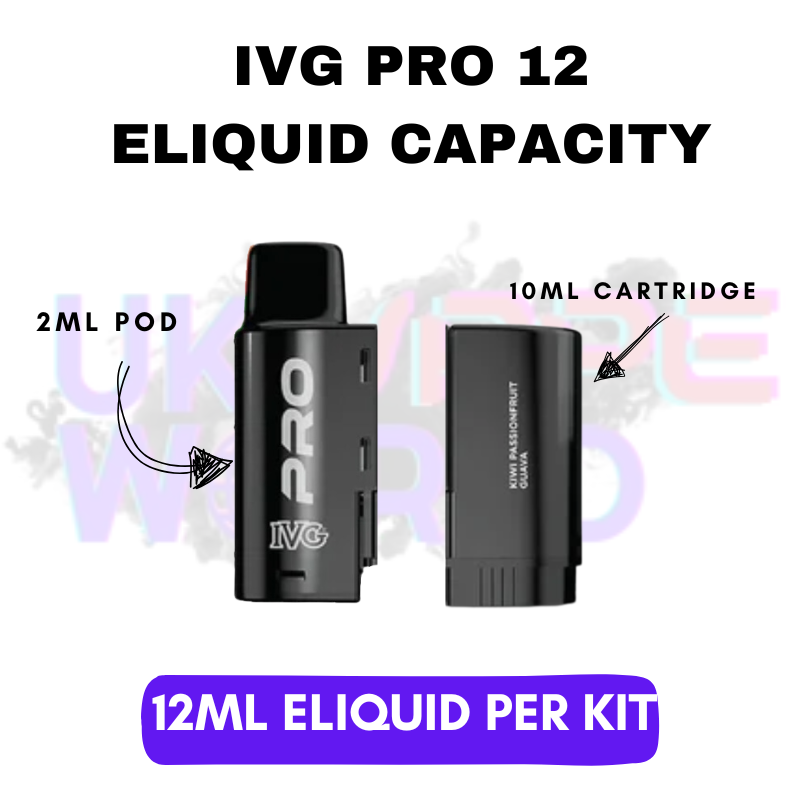 IVG Pro 12 Refil Capacity - UK Vape World