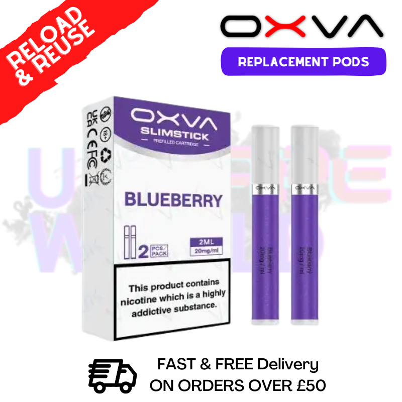 Blueberry Oxva SlimStick Prefilled Pod Cartridges - £3.89 - ukvapeworld