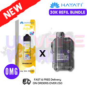 Banana ICE Hayati 30K Puff Zero Nicotine Vape Kit - ukvapeworld