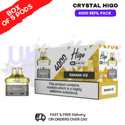 shop Banana ICE Crystal Higo 4000 REFIL Pods BOX OF 5 - ukvapeworld