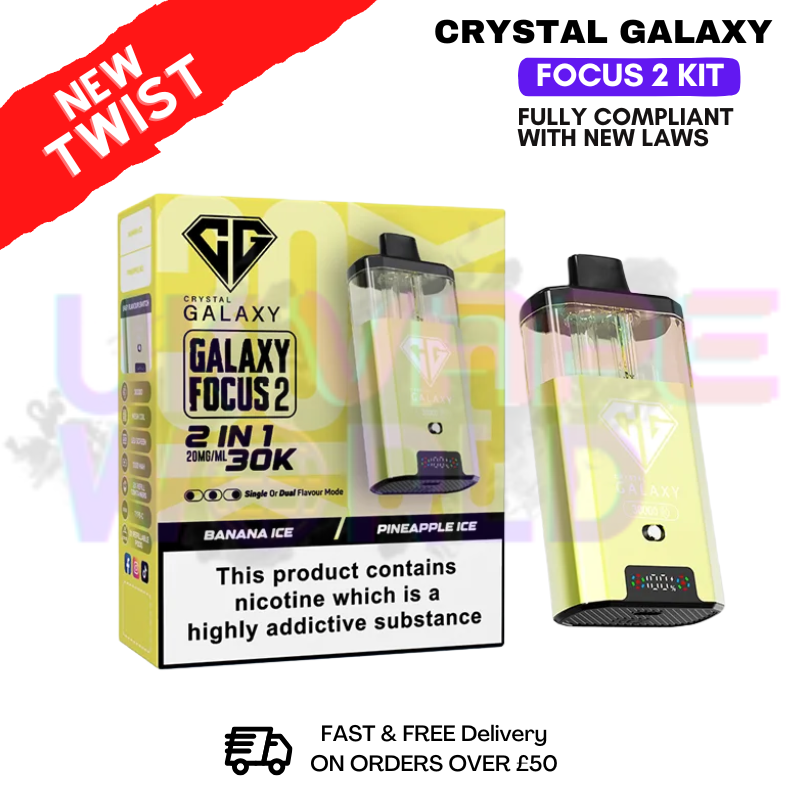 Banana ICE Crystal Galaxy 30K Focus 2 Puff Kit