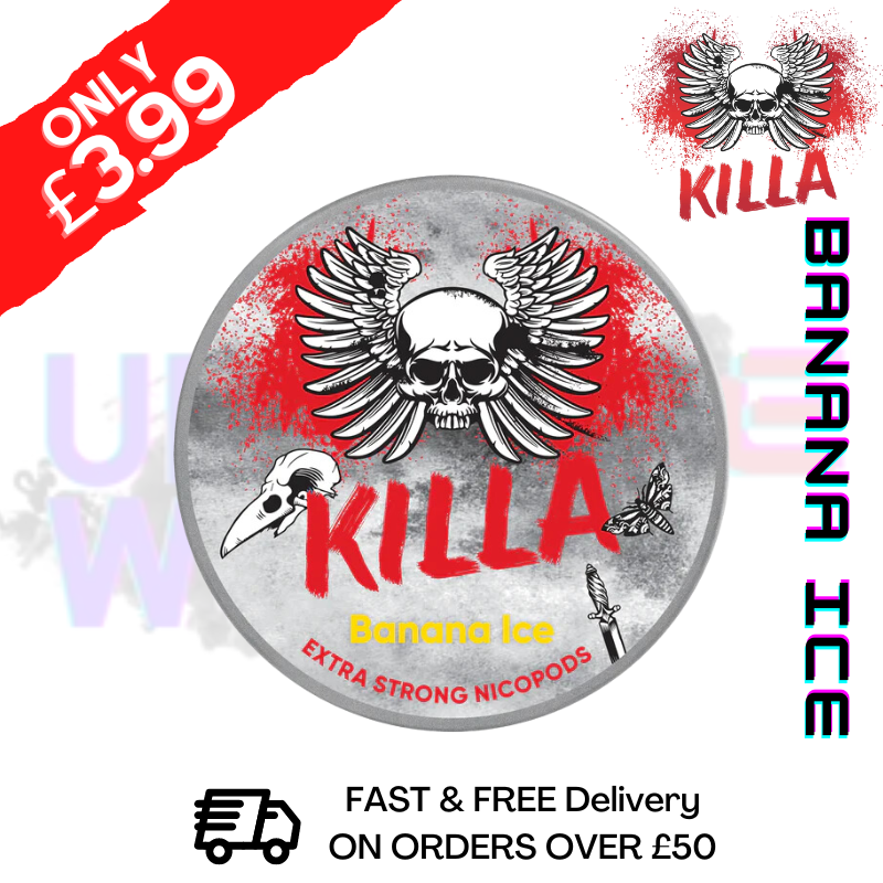 Shop Banana ICE Killa Nicotine Pouches NicoPod Nic Pouch (16.5mg) - UK Vape World
