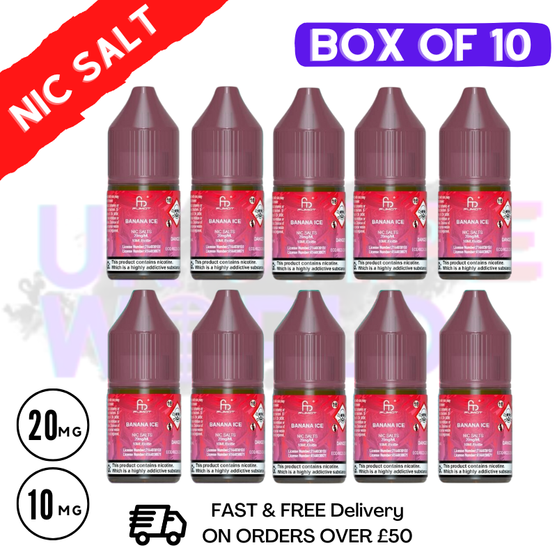 Shop Banana Ice RandM Tornado 7000 Nic Salt BOX OF 10 - UK Vape World