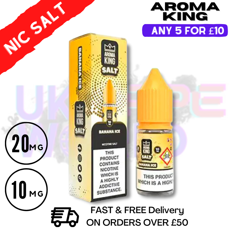 Banana ICE Aroma King Nic Salt ANY 5 FOR 10 Banana ICE Aroma King Nic Salt ANY 5 FOR 10
