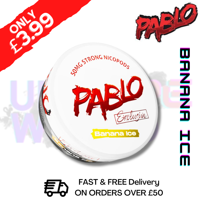 Shop Banana ICE Pablo Nicotine Pouches Nic Pouch (50mg) - UK Vape World