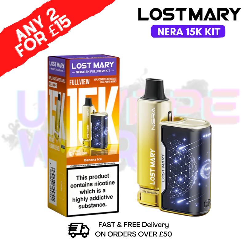Shop Banana ICE Lost Mary Nera 15K FullView Kit - 2 FOR £15 - UK Vape World