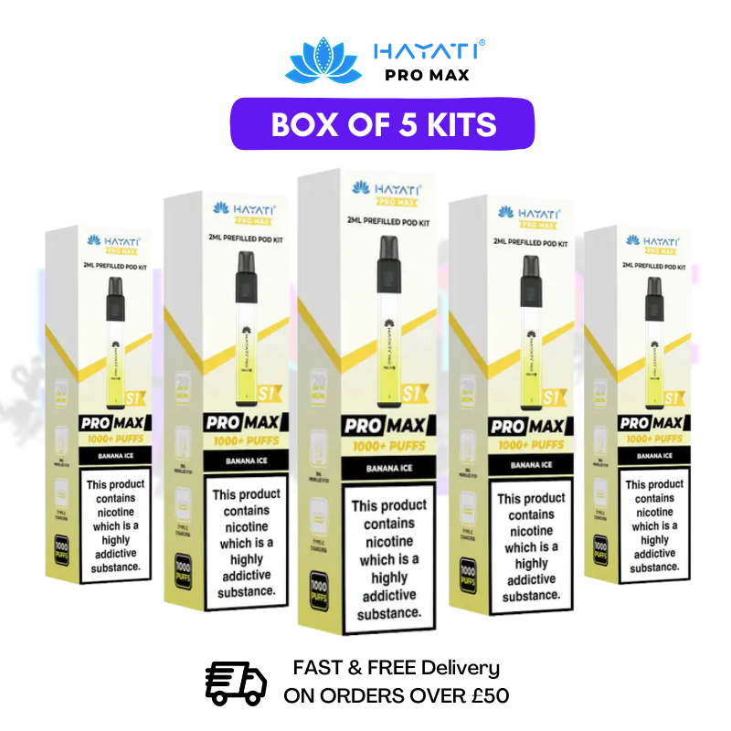 Banana Hayati Pro Max S1 Kits Box Of 5 - £17.99 - UK Vapeworld