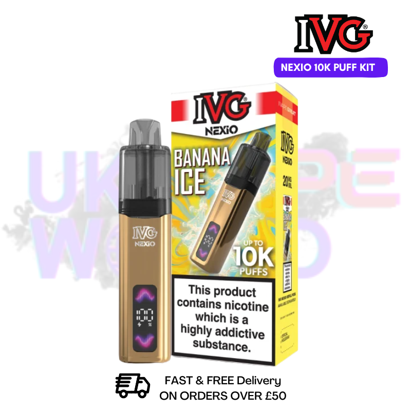 Banana Ice IVG Nexio Prefilled Pod Kit - 2 For £18 - UK Vapeworld