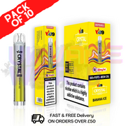 Banana ICE - Crystal Bar Puffs 600 VU9 Box Of 10 - UK Vape World
