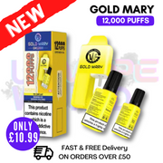 Shop Banna ICE  Gold Mary 12000 Puff 12K Bar Disposable Kit - UK Vape World