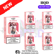 Bear - Rainbow HQD Glow Air 35K Prefilled Pods Box Of 5 - ukvapeworld