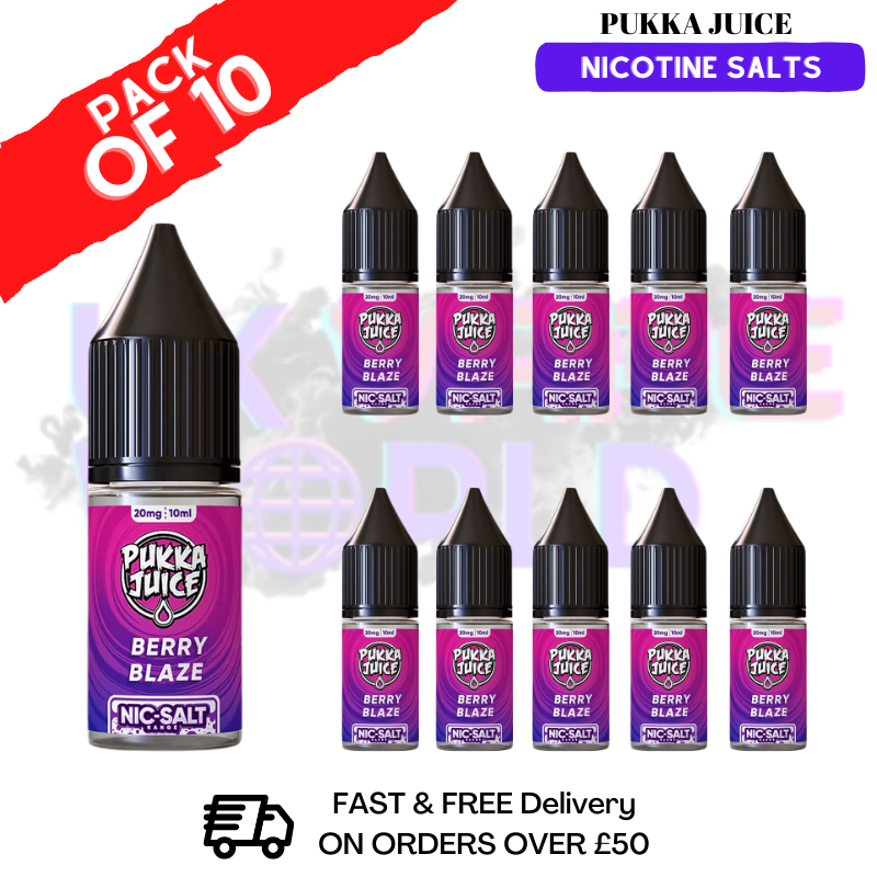Berry Blaze Pukka Juice Nic Salt Box Of 10
