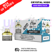 shop Berry Fizz Crystal Higo 4000 REFIL Pods BOX OF 5- ukvapeworld