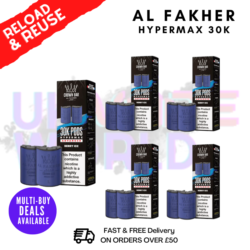 Berry ICE AL Fakher 30K Box Of 5 Replacement Pods - ukvapeworld