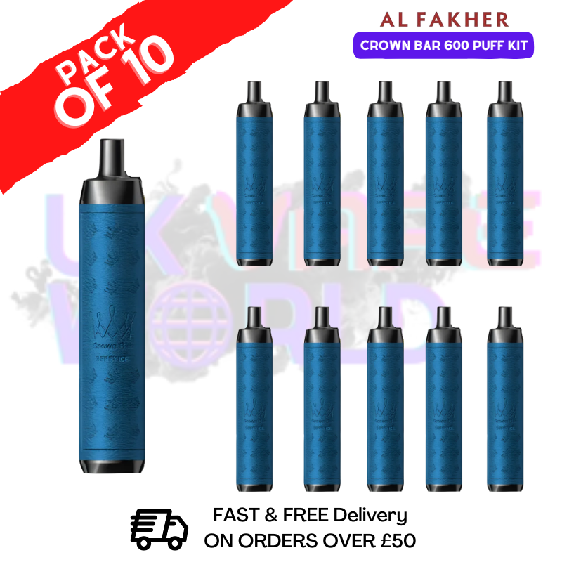 Berry Ice Al Fakher Crown Bar 600 Prefilled Pod Kit Box Of 10 - ukvapeworld