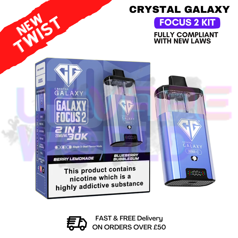 shop Berry Lemonade Crystal Galaxy 30K Focus 2 Puff Kit - ukvapeworld